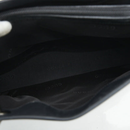 GUCCI Bamboo Handbag Tote Bag 0021016 Black Leather Ladies