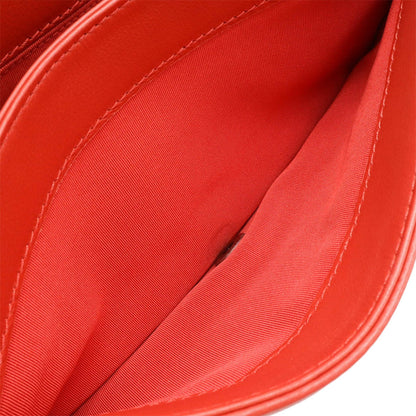 Chanel Sac Boy en cuir rouge