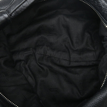 GUCCI Bamboo Hobo One Shoulder Bag 232930 Black Leather Women's