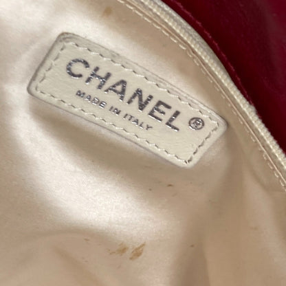 Chanel Sac Chain Tote en cuir rouge