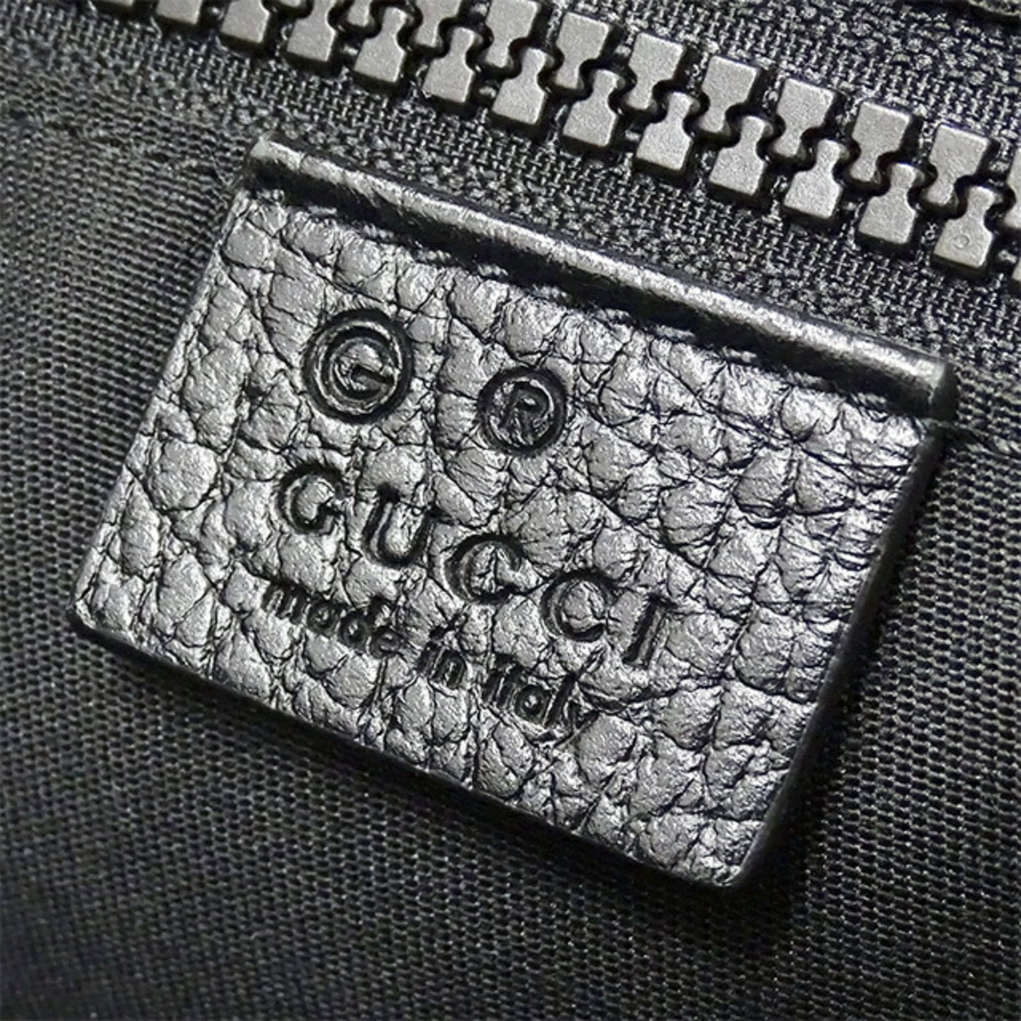 GUCCI bag men's shoulder nylon black 449184