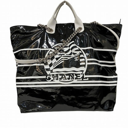 Chanel Sac La Pausa en vinyle noir