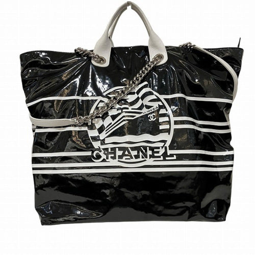 Chanel Sac La Pausa en vinyle noir