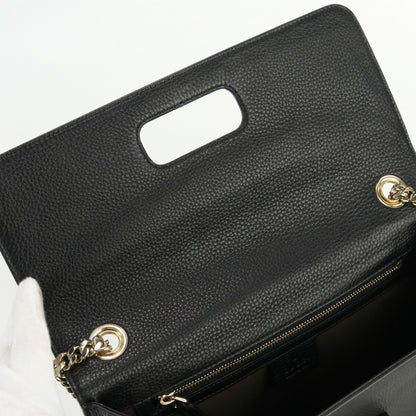 GUCCI Bamboo Chain Shoulder 387611 Bag Leather Women's