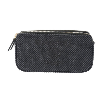Chanel Sac Deauville en nylon noir