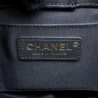 Chanel Sac Boy en cuir noir