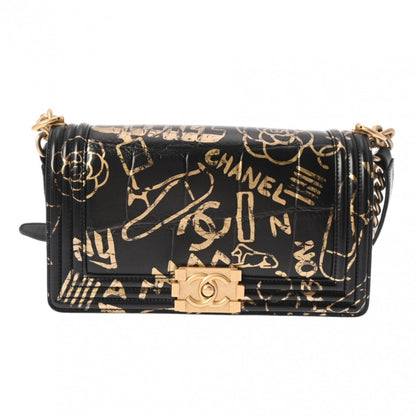 Chanel Sac Boy en cuir noir