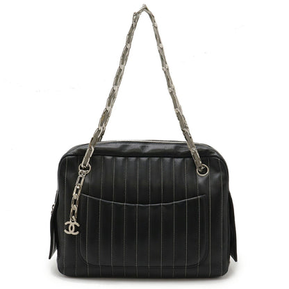 Chanel Sac Mademoiselle en cuir noir