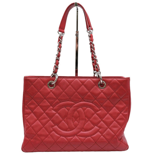 Chanel Sac GST en cuir caviar rouge