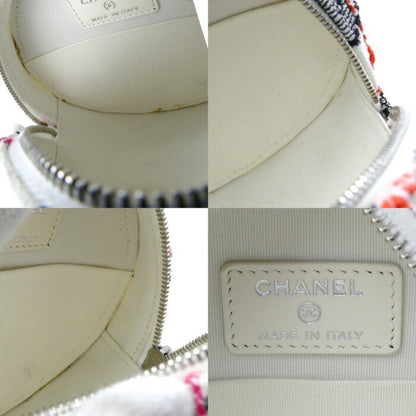 Chanel Sac Classic en tweed blanc