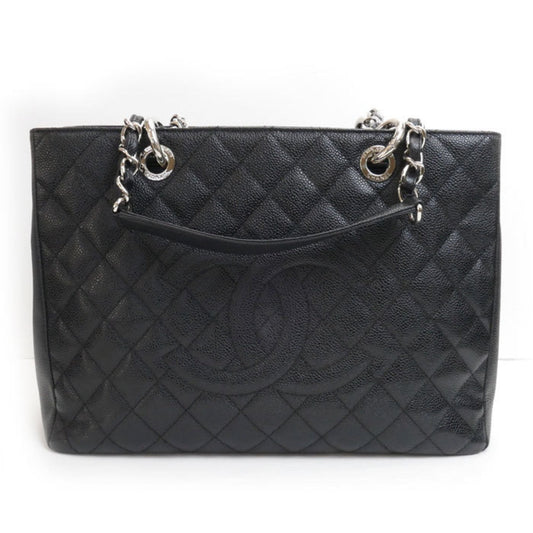 Chanel Sac GST en cuir caviar noir