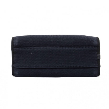 Chanel Sac Deauville en toile noir