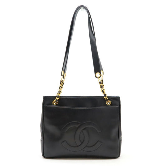 Chanel Sac Chain Tote en cuir noir