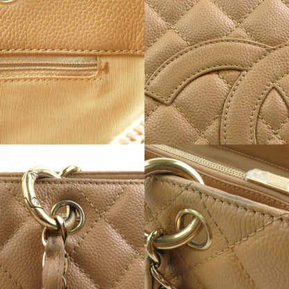 Chanel Sac GST en cuir caviar beige