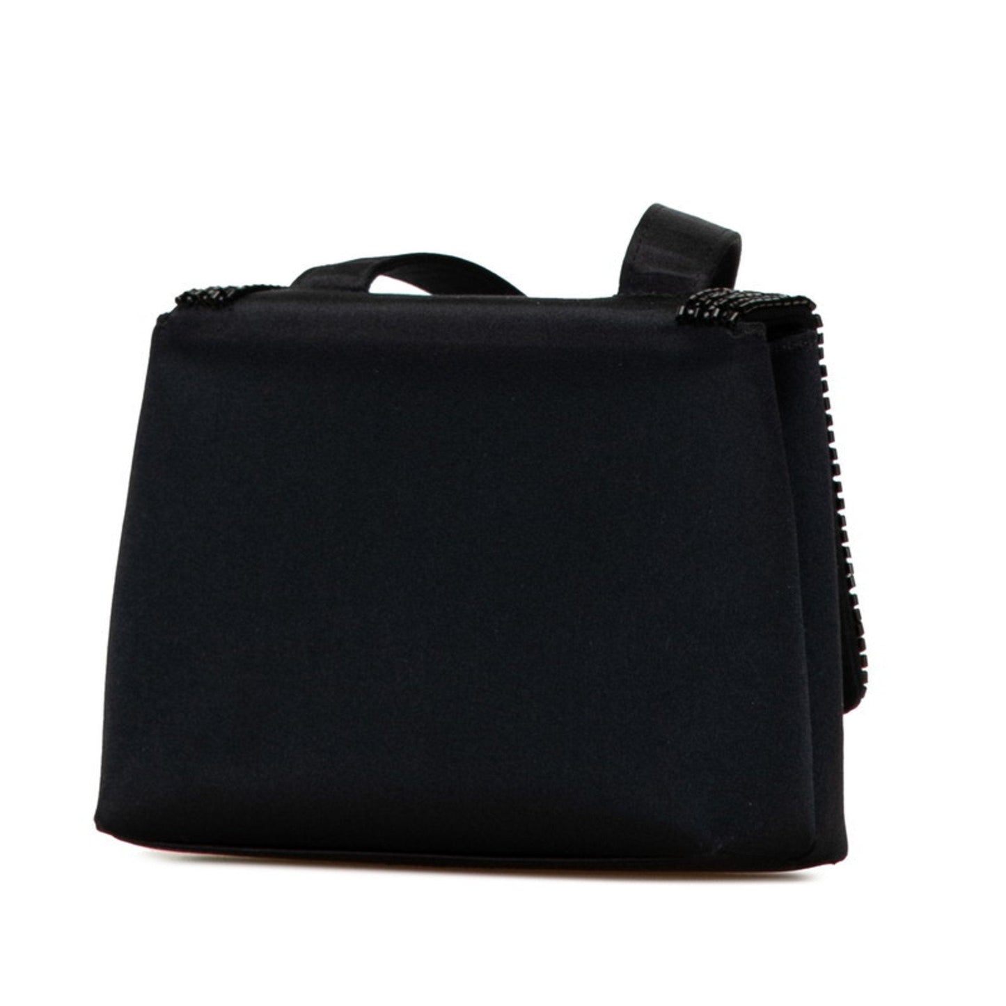 Chanel Sac Square en satin noir