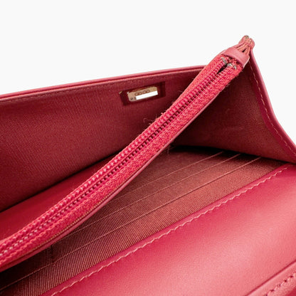 Chanel Sac Boy en cuir rouge