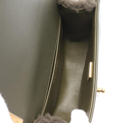 Chanel Sac Boy en cuir vert