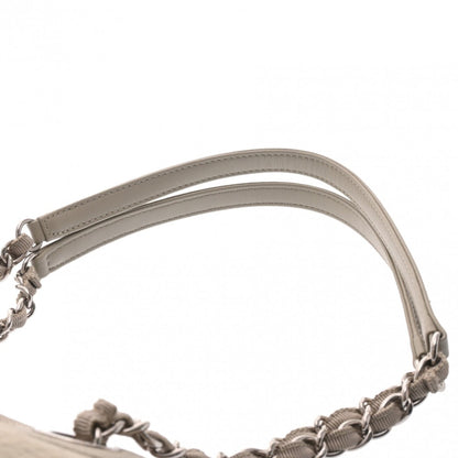 Chanel Sac Deauville en toile gris