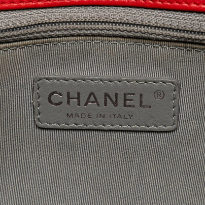Chanel Sac Boy en cuir rouge