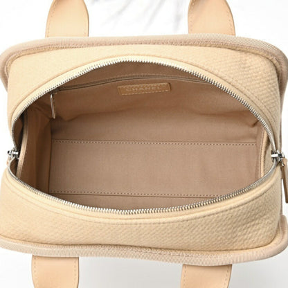 Chanel Sac Deauville en toile beige