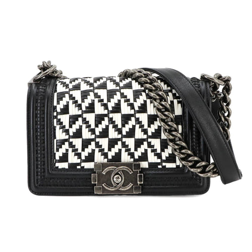 Chanel Sac Boy en cuir noir