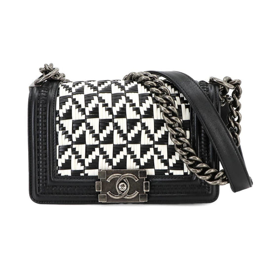Chanel Sac Boy en cuir noir
