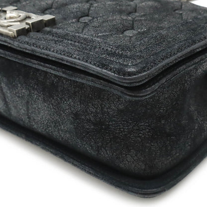 Chanel Sac Boy en daim noir
