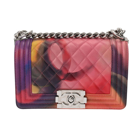 Chanel Sac Boy en cuir marble