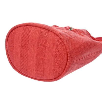 Chanel Sac Deauville en paille rouge