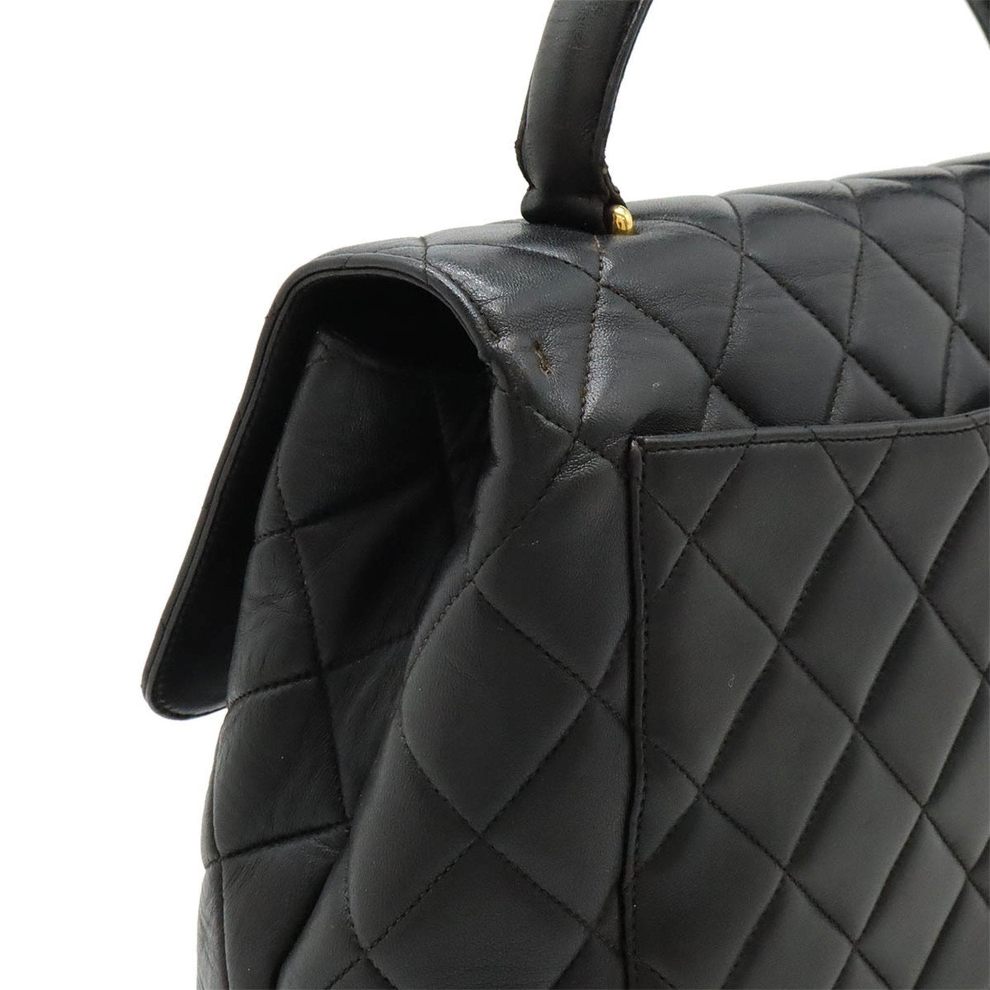 Chanel Sac Flap en cuir noir