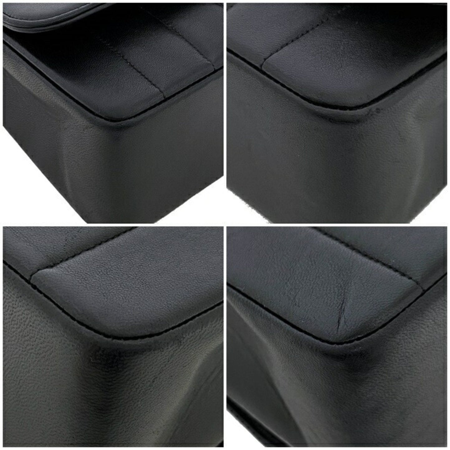 Chanel Sac Single Flap en cuir noir