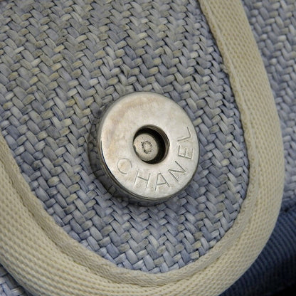 Chanel Sac Deauville en toile bleu