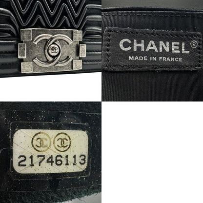 Chanel Sac Boy en cuir noir