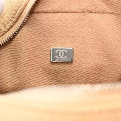 Chanel Sac Deauville en toile beige