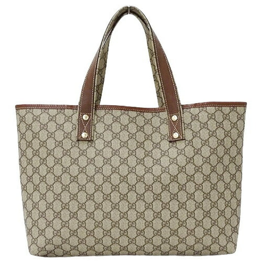 GUCCI bag ladies tote shoulder GG plus brown beige 211134