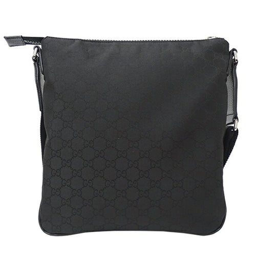 GUCCI bag men's shoulder nylon black 449184