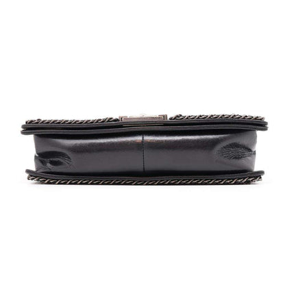 Chanel Sac Boy en cuir noir