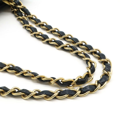 Chanel Sac Chain Tote en coton noir