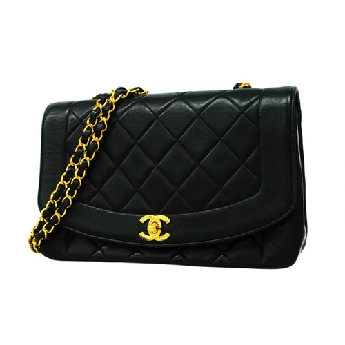 Chanel Sac Diana en cuir noir