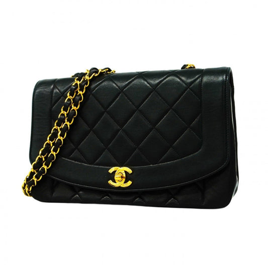 Chanel Sac Diana en cuir noir