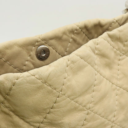 Chanel Sac Chain Tote en cuir beige