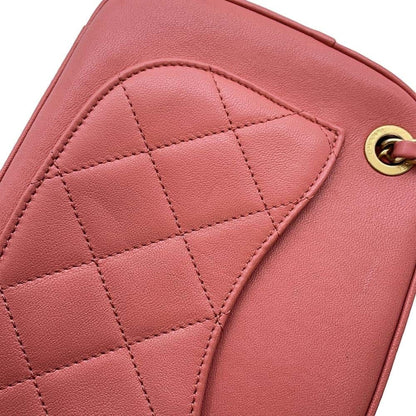 Chanel Sac Camera en cuir rose