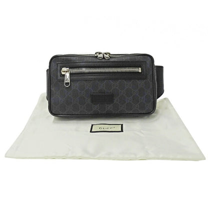 GUCCI bag men's body waist belt black 474293