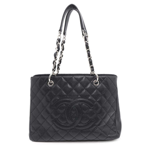 Chanel Sac GST en cuir caviar noir