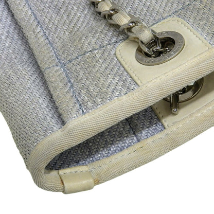Chanel Sac Deauville en toile bleu