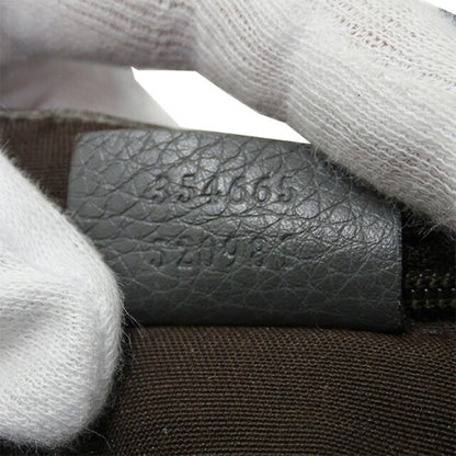 GUCCI Bag Ladies Bamboo Tote Leather Gray 354665