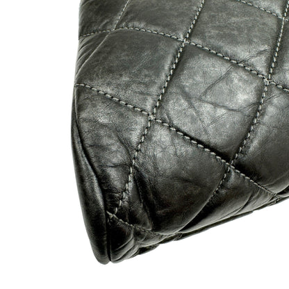 Chanel Sac Mademoiselle en cuir gris