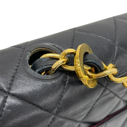 Chanel Sac Single Flap en cuir noir