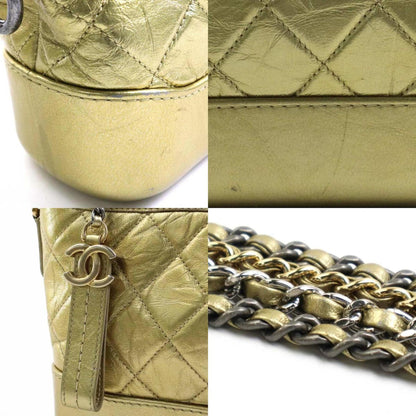 Chanel Sac Gabrielle en cuir dor