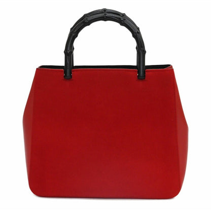 GUCCI Bamboo Handbag 002/1061 Red Ladies